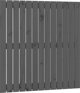 vidaXL Κεφαλάρι κρεβατιού, γκρι, 82,5x3x90 εκ., μασίφ πεύκο