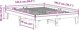 vidaXL Σκελετός κρεβατιού λευκός 140x190 cm από ξύλο πεύκου
