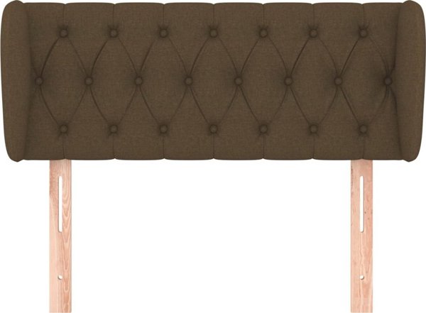 vidaXL Κεφαλάρι uszak, σκούρο καφέ, 93x23x78/88 cm, ύφασμα