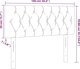 vidaXL Κεφαλάρι κρεβατιού με LED, ροζ, 100x7x78/88 cm, βελούδο