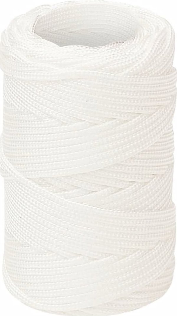 vidaXL Ναυτικό Σχοινί, Λευκό Ομοιόμορφο, 2 mm x 25 m, Πολυπροπυλένιο