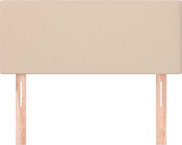 vidaXL Ζαγλώβκι για κρεβάτι, καπουτσίνο, 80x5x78/88 εκ, δερματίνη