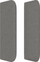 vidaXL Υποστύλωμα κεφαλαριού Uszak, σκούρο γκρι, 147x16x78/88 εκ, ύφασμα