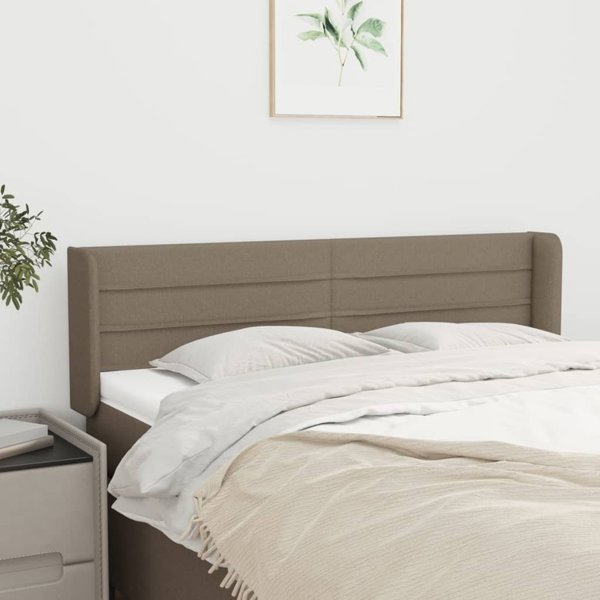 vidaXL Zaglowek uszak, taupe, 147x16x78/88 cm, tkanina