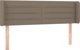 vidaXL Zaglowek uszak, taupe, 147x16x78/88 cm, tkanina