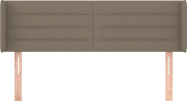 vidaXL Zaglowek uszak, taupe, 147x16x78/88 cm, tkanina
