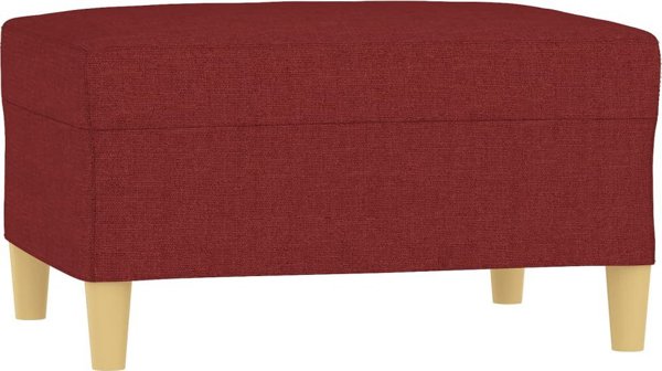 vidaXL Υποπόδιο κόκκινο κρασί 70x55x41 εκ. με υφασμάτινη επένδυση