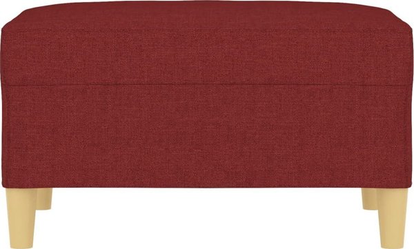 vidaXL Υποπόδιο κόκκινο κρασί 70x55x41 εκ. με υφασμάτινη επένδυση