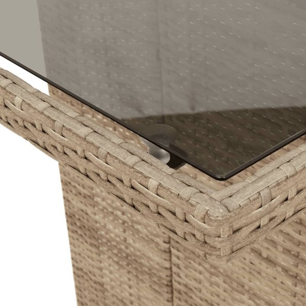 vidaXL Σετ 9 Τεμαχίων Μπερ σε Στυλ Μπιστρό με Μαξιλάρια, Μπεζ