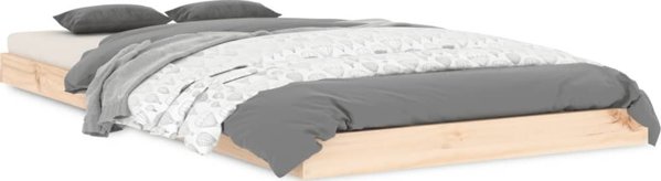 vidaXL Σκελετός κρεβατιού 90x190 cm από μασίφ ξύλο πεύκου, μονός