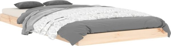vidaXL Σκελετός κρεβατιού 90x190 cm από μασίφ ξύλο πεύκου, μονός