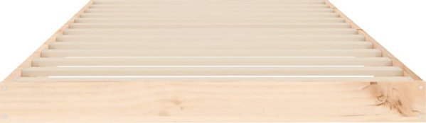vidaXL Σκελετός κρεβατιού 90x190 cm από μασίφ ξύλο πεύκου, μονός