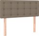 vidaXL Κρεβατι continental με στρώμα, ταουπέ, 90x200 cm, ύφασμα