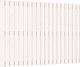 vidaXL κεφαλάρι κρεβατιού, λευκό, 127,5x3x90 cm, μασίφ πεύκο