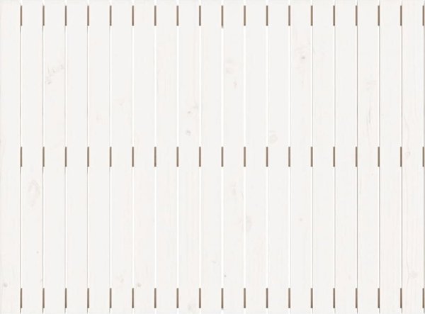 vidaXL κεφαλάρι κρεβατιού, λευκό, 127,5x3x90 cm, μασίφ πεύκο
