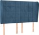 vidaXL Κεφαλάρι τύπου 'uszak', σκούρο μπλε, 147x23x118/128 cm, βελούδο