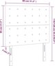 vidaXL Set 2 Τεμαχίων Zaglowki για Κρεβάτι, Σκούρο Γκρι, 80x5x78/88 cm, Βελούδο