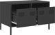 vidaXL Szafka RTV, czarna, 68x39x43,5 cm, stal walcowana na zimno