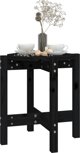 vidaXL vidaXL Stolik kawowy, czarny,  42,5x45 cm, lite drewno sosnowe