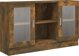 vidaXL Witryna, καπνιστή βελανιδιά, 120x30,5x70 cm