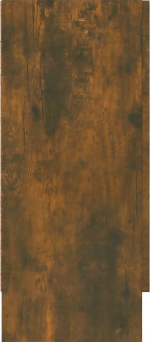 vidaXL Witryna, καπνιστή βελανιδιά, 120x30,5x70 cm