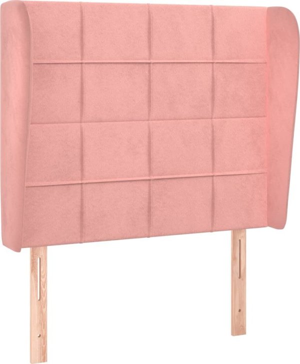 vidaXL Zaglewek uszak, ροζ, 83x23x118/128 εκ., βελούδο