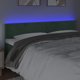 vidaXL Zagolowek do lozka z LED, ciemnozielony, 160x5x78/88 cm, aksamit