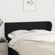 vidaXL Υποστηρίγματα κεφαλιού Uszak, μαύρο, 147x23x78/88 εκ., ύφασμα