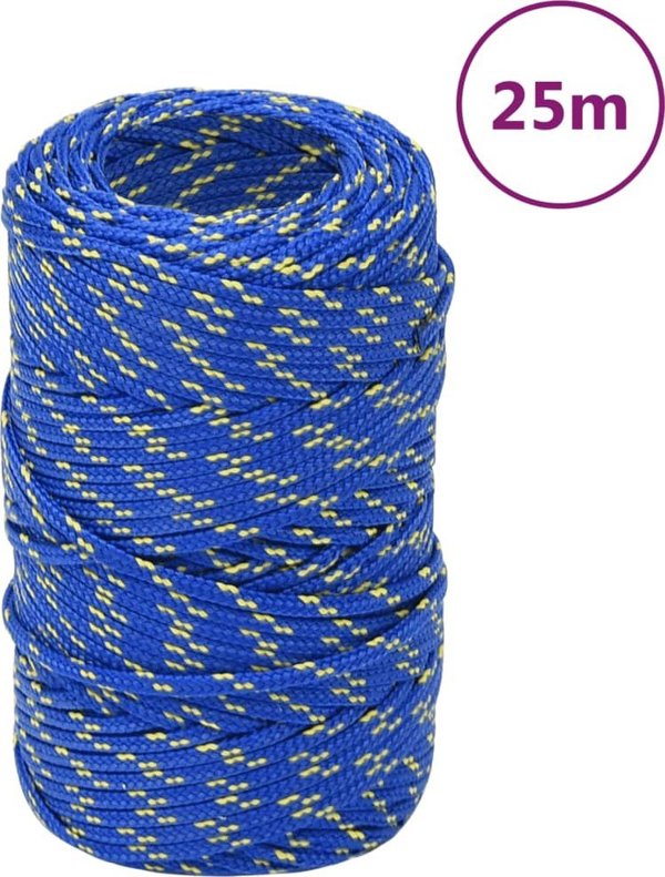 vidaXL Ναυτικό Σχοινί μπλε 2 mm 25 m πολυπροπυλένιο