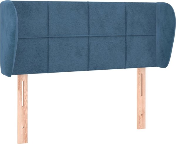 vidaXL Ζαγλόουσκε uszak, σκούρο μπλε, 103x23x78/88 cm, βελούδο