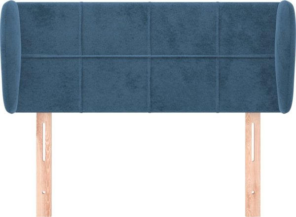 vidaXL Ζαγλόουσκε uszak, σκούρο μπλε, 103x23x78/88 cm, βελούδο