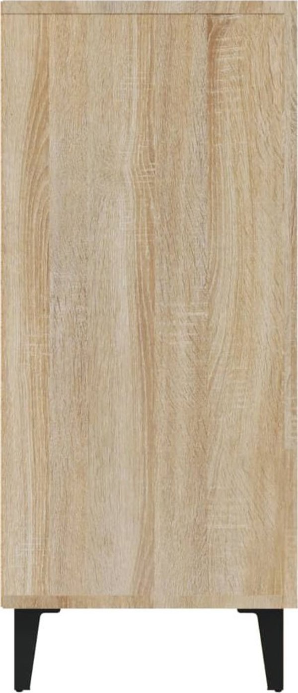 vidaXL Ντουλάπι από ξυλοπολυμερές Sonoma δρυς, 90x34x80 εκ.