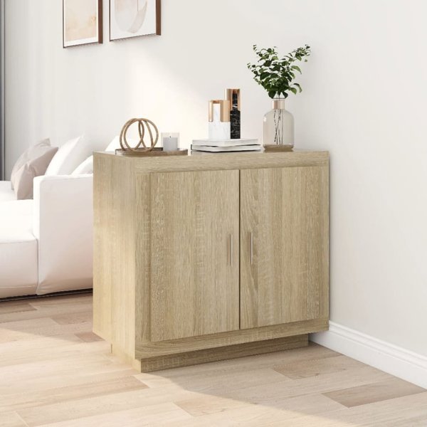 vidaXL Szafka dab sonoma, 80x40x75 cm, material drewnopochodny