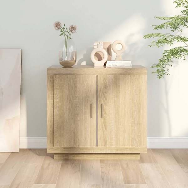 vidaXL Szafka dab sonoma, 80x40x75 cm, material drewnopochodny