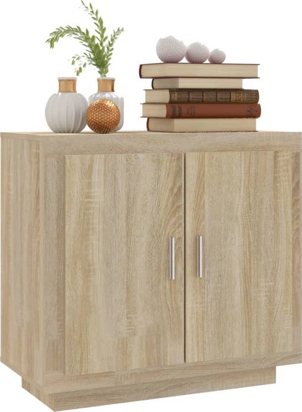 vidaXL Szafka dab sonoma, 80x40x75 cm, material drewnopochodny