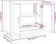 vidaXL Szafka dab sonoma, 80x40x75 cm, material drewnopochodny
