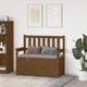 vidaXL Πάγκος από μασίφ πεύκο, χρώμα μέλι, 112,5x51,5x96,5 εκ.