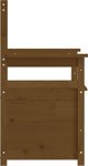 vidaXL Πάγκος από μασίφ πεύκο, χρώμα μέλι, 112,5x51,5x96,5 εκ.