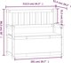 vidaXL Πάγκος από μασίφ πεύκο, χρώμα μέλι, 112,5x51,5x96,5 εκ.