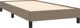 vidaXL Rama κρεβατιού, χρώμα taupe, 90x200 εκ., επενδυμένη με ύφασμα