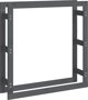 vidaXL Stojak na drewno opalowe, szary, 100x25x100 cm, drewno sosnowe