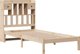 vidaXL Κρεβάτι με ράφια από ξύλο πεύκου 75x190 cm χωρίς στρώμα