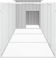 vidaXL Κλουβί για Κοτόπουλα γκρι 400x91x100 cm ατσάλι