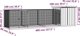vidaXL Κλουβί για Κοτόπουλα γκρι 400x91x100 cm ατσάλι