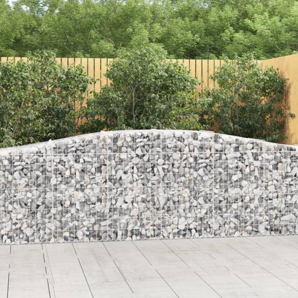 vidaXL Καλάθια γκαμπιόν, 10 τεμ., 400x50x80/100 εκ., γαλβανισμένο σίδερο