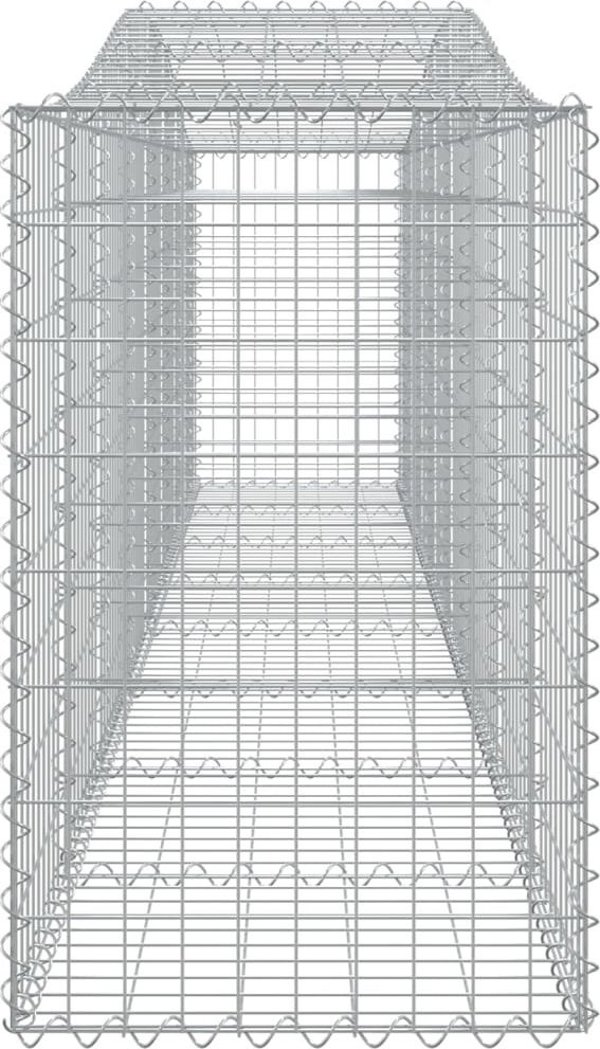 vidaXL Καλάθια γκαμπιόν, 10 τεμ., 400x50x80/100 εκ., γαλβανισμένο σίδερο