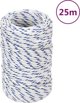 vidaXL Σχοινι ιστιοπλοιας, λευκό, 2 mm, 25 m, πολυπροπυλένιο