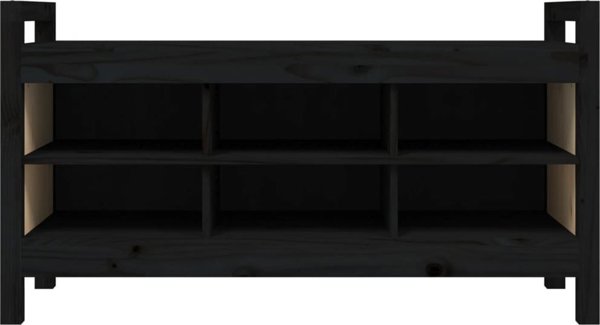 vidaXL Patakia proswpoui mauro 110x40x60 cm lito ksilino sosnino