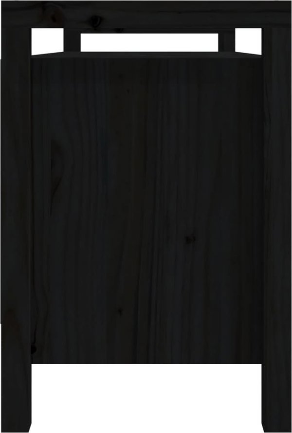 vidaXL Patakia proswpoui mauro 110x40x60 cm lito ksilino sosnino