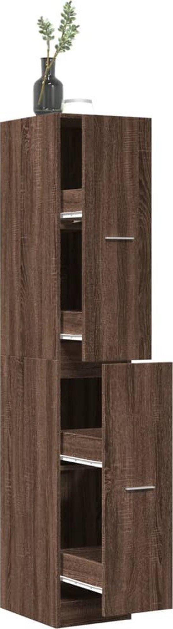 vidaXL Φαρμακείο καφέ δρυς 30x41x174,5 εκ.